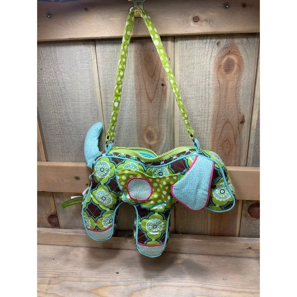 Sassy PET SAKS by ©DOUGLAS Poofy Puppy Dog Plush PURSE
